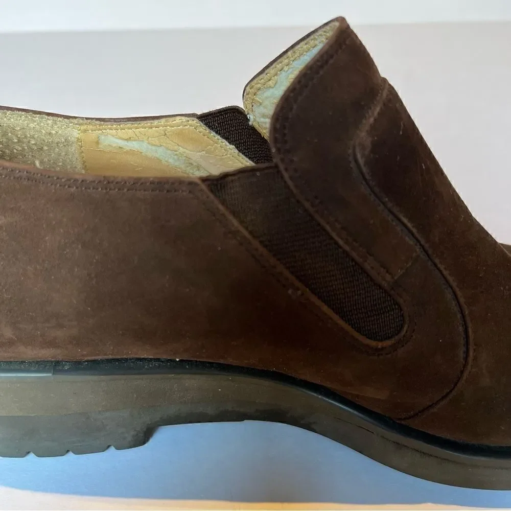 Jones New York Women's Soft Touch Style Suede Brown Loafer Size 8M